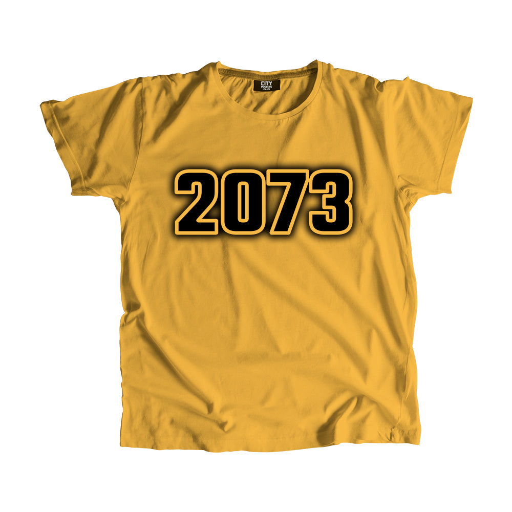2073 Vintage Heritage Year Men Unisex T-Shirt (Golden Yellow)