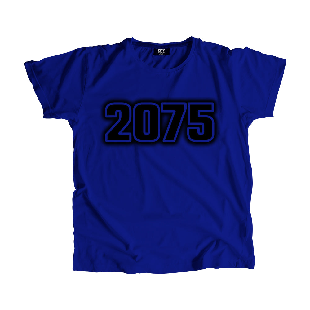 2075 Vintage Heritage Year Men Unisex T-Shirt (Royal Blue)