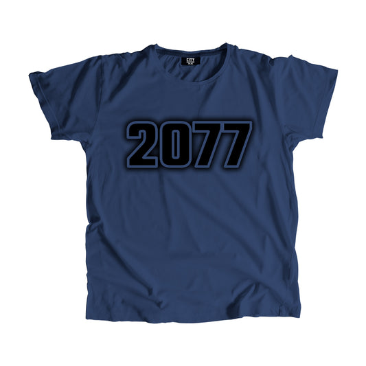 2077 Vintage Heritage Year Men Unisex T-Shirt (Navy Blue)