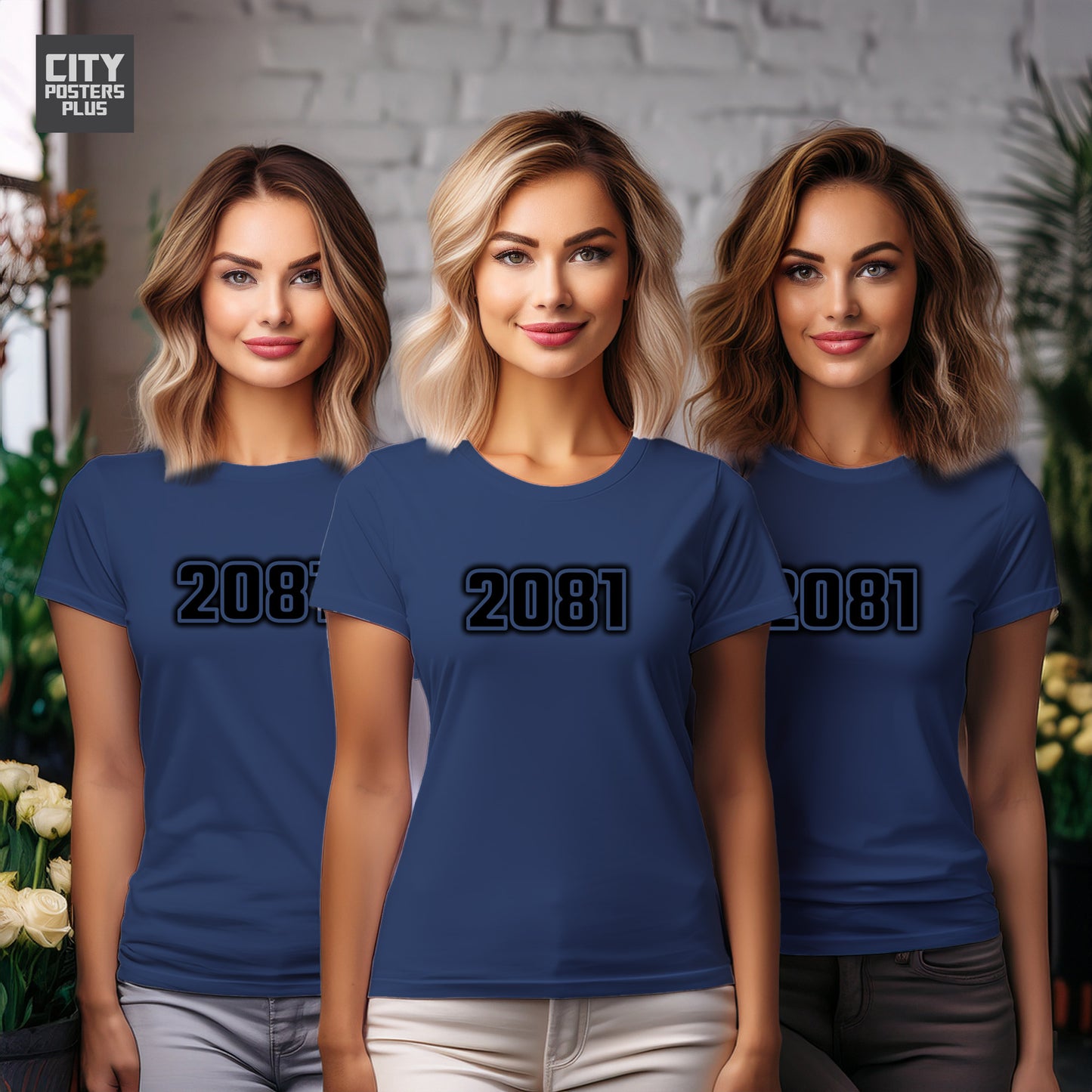 City Posters Plus 2081 Vintage Birth Year Women T-Shirt