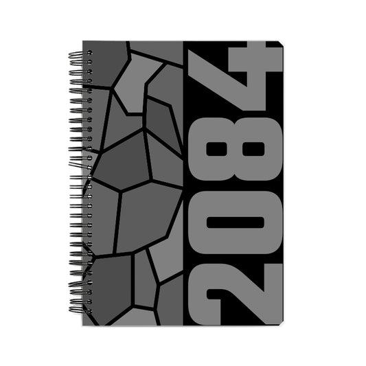 2084 Year Notebook (Black, A5 Size, 100 Pages, Ruled)