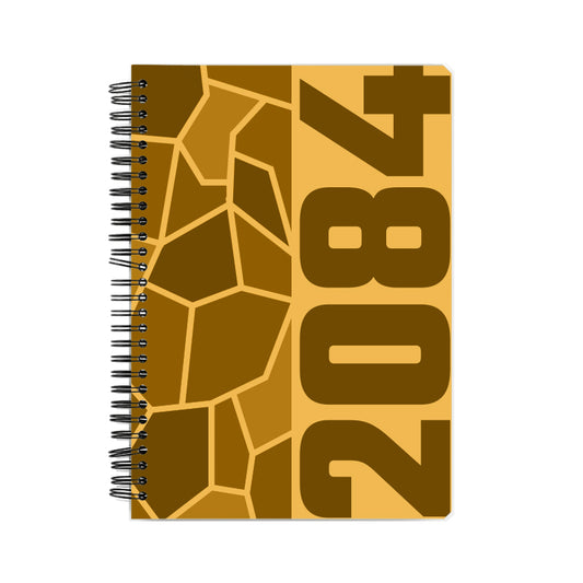 2084 Year Notebook (Golden Yellow, A5 Size, 100 Pages, Ruled)