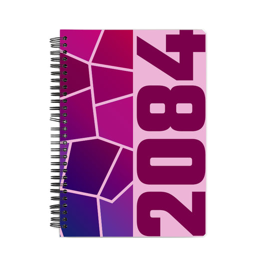 2084 Year Notebook (Light Pink, A5 Size, 100 Pages, Ruled)