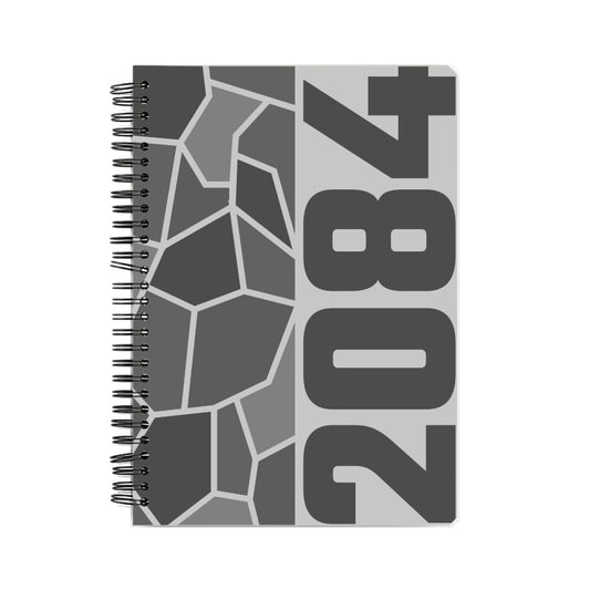 2084 Year Notebook (Melange Grey, A5 Size, 100 Pages, Ruled)