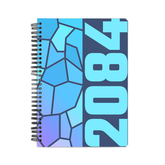 2084 Year Notebook (Navy Blue, A5 Size, 100 Pages, Ruled)
