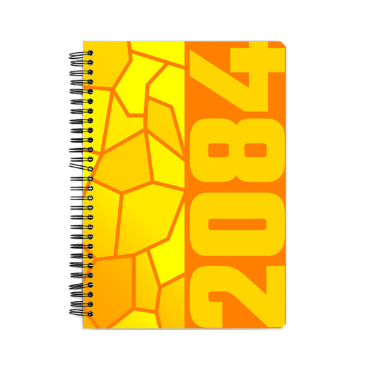 2084 Year Notebook (Orange, A5 Size, 100 Pages, Ruled)