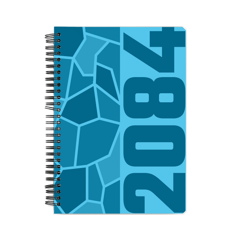 2084 Year Notebook (Sky Blue, A5 Size, 100 Pages, Ruled)