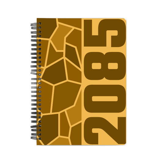 2085 Year Notebook (Golden Yellow, A5 Size, 100 Pages, Ruled)