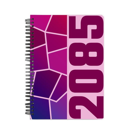 2085 Year Notebook (Light Pink, A5 Size, 100 Pages, Ruled)