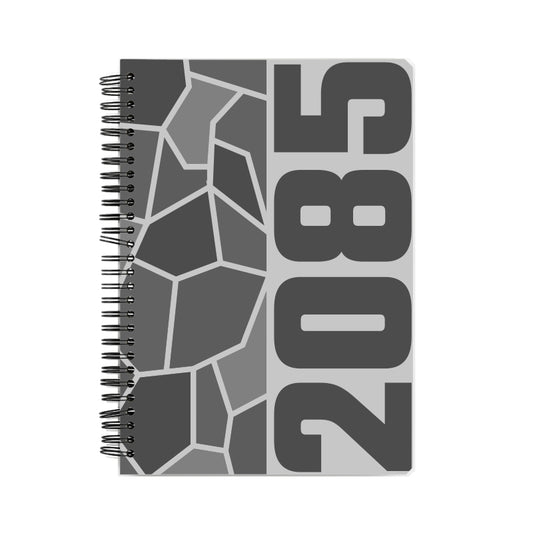 2085 Year Notebook (Melange Grey, A5 Size, 100 Pages, Ruled)