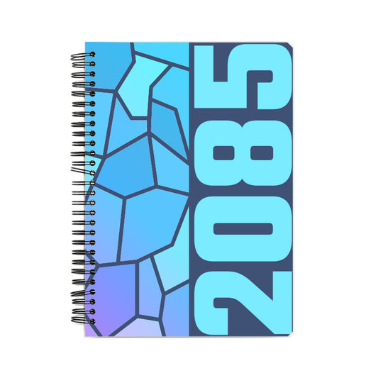 2085 Year Notebook (Navy Blue, A5 Size, 100 Pages, Ruled)