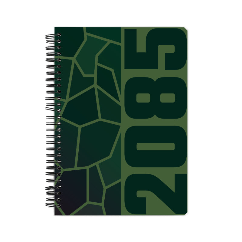 2085 Year Notebook (Olive Green, A5 Size, 100 Pages, Ruled)