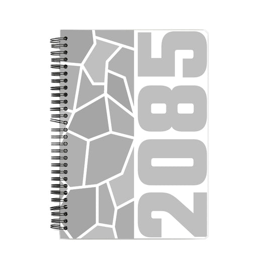 2085 Year Notebook (White, A5 Size, 100 Pages, Ruled)