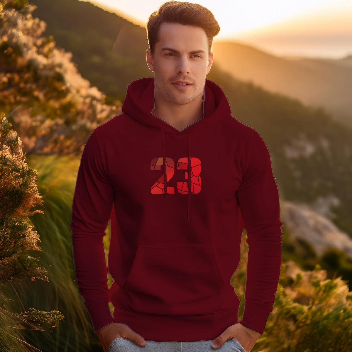 23 Number Unisex Hoodie | Personalized Number Hoodie for Men & Women
