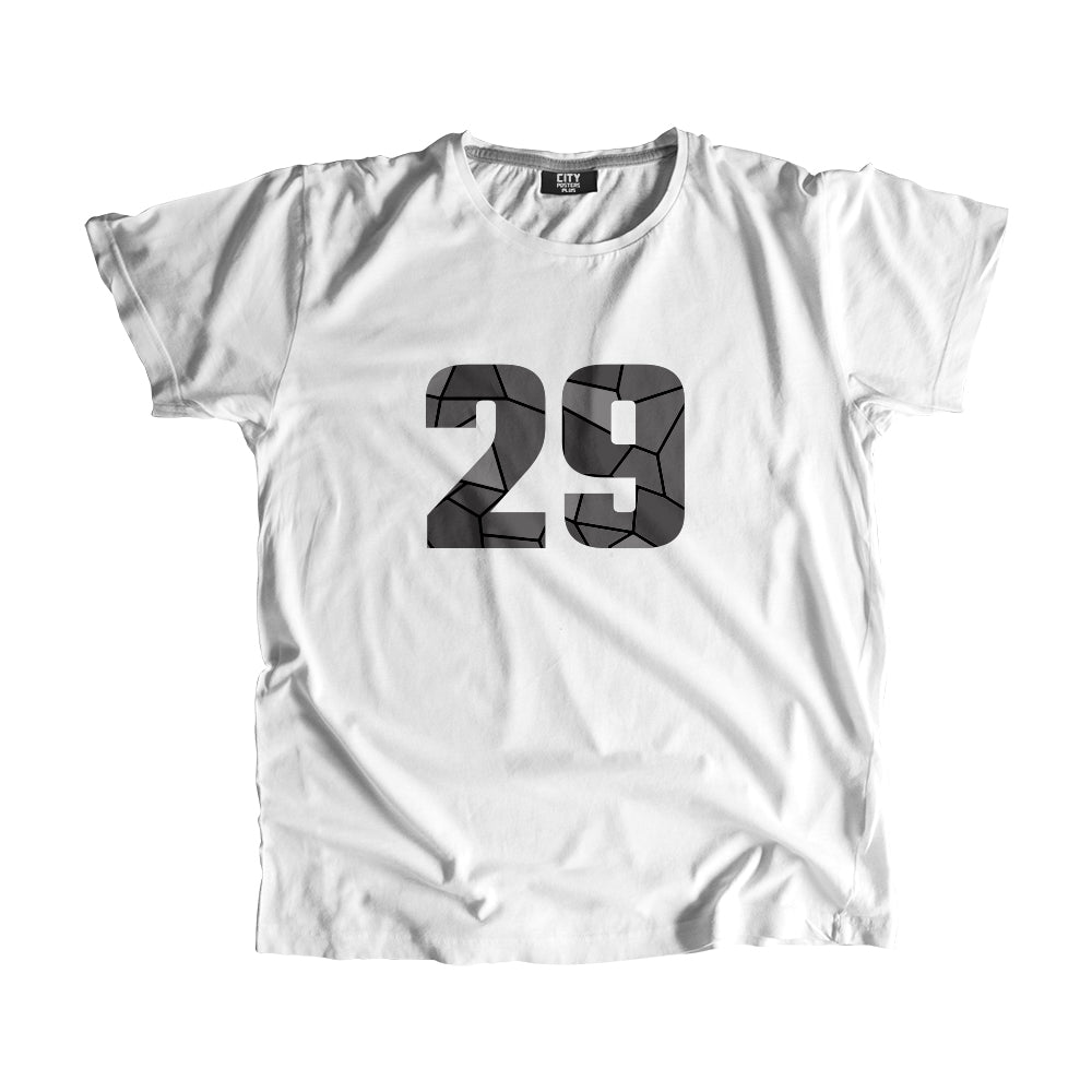 29 Number Men Unisex T-Shirt  (White)| Classic Numeric Graphic Tee