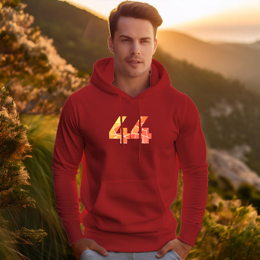 44 Number Unisex Hoodie | Personalized Number Hoodie for Men & Women