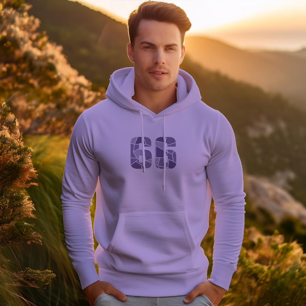 66 Number Unisex Hoodie | Personalized Number Hoodie for Men & Women