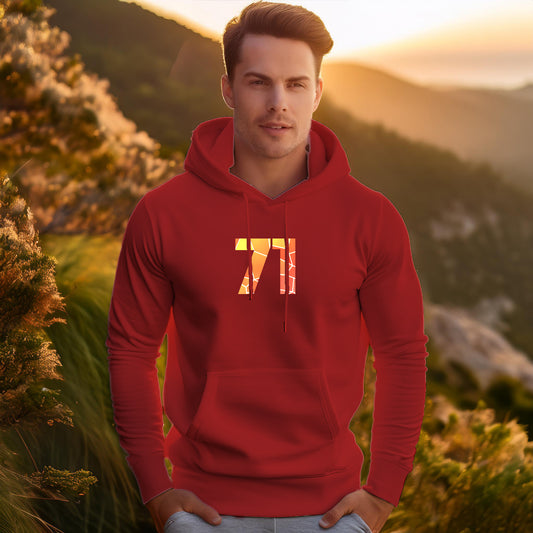 71 Number Unisex Hoodie | Personalized Number Hoodie for Men & Women