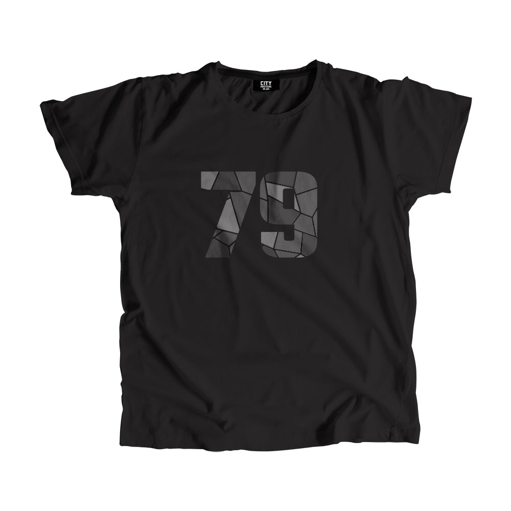 79 Number Men Unisex T-Shirt  (Black)| Classic Numeric Graphic Tee