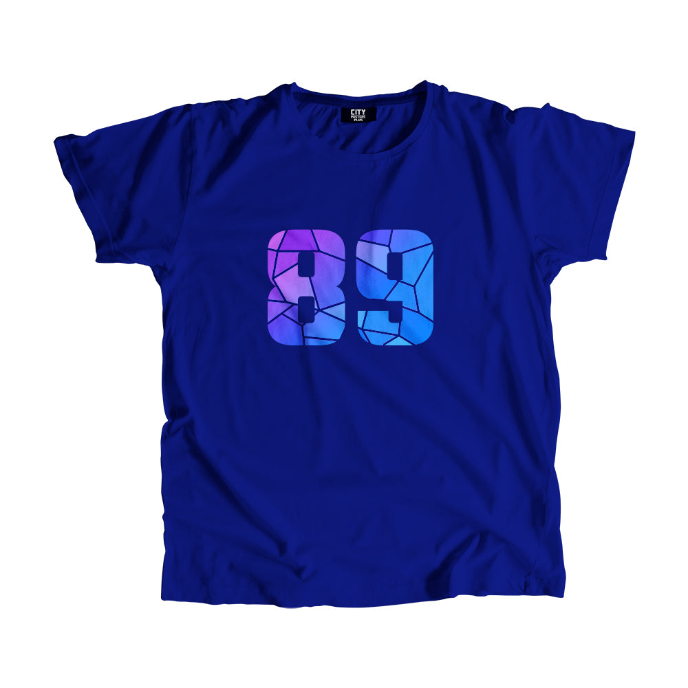 89 Number Men Unisex T-Shirt  (Royal Blue)| Classic Numeric Graphic Tee