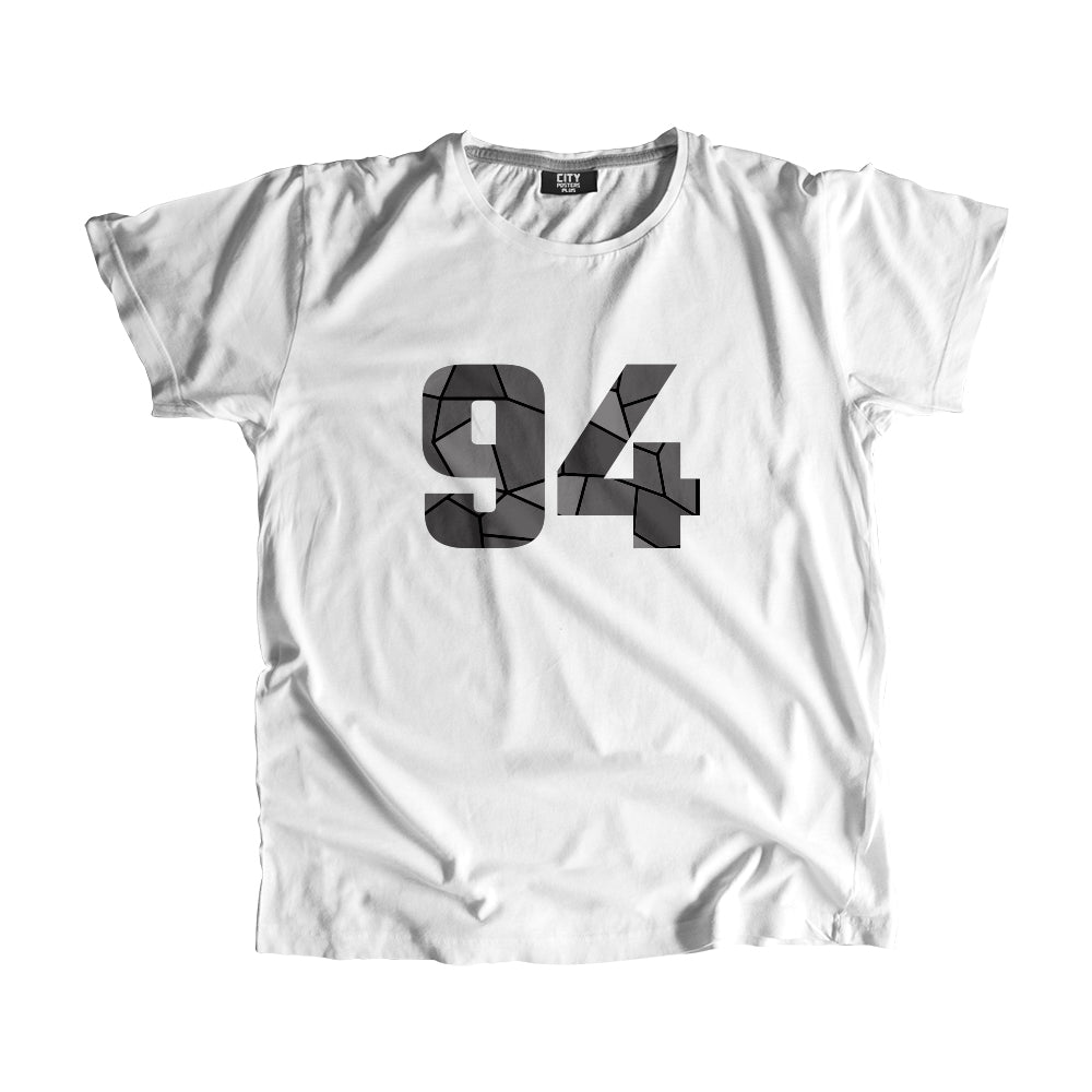 94 Number Men Unisex T-Shirt  (White)| Classic Numeric Graphic Tee