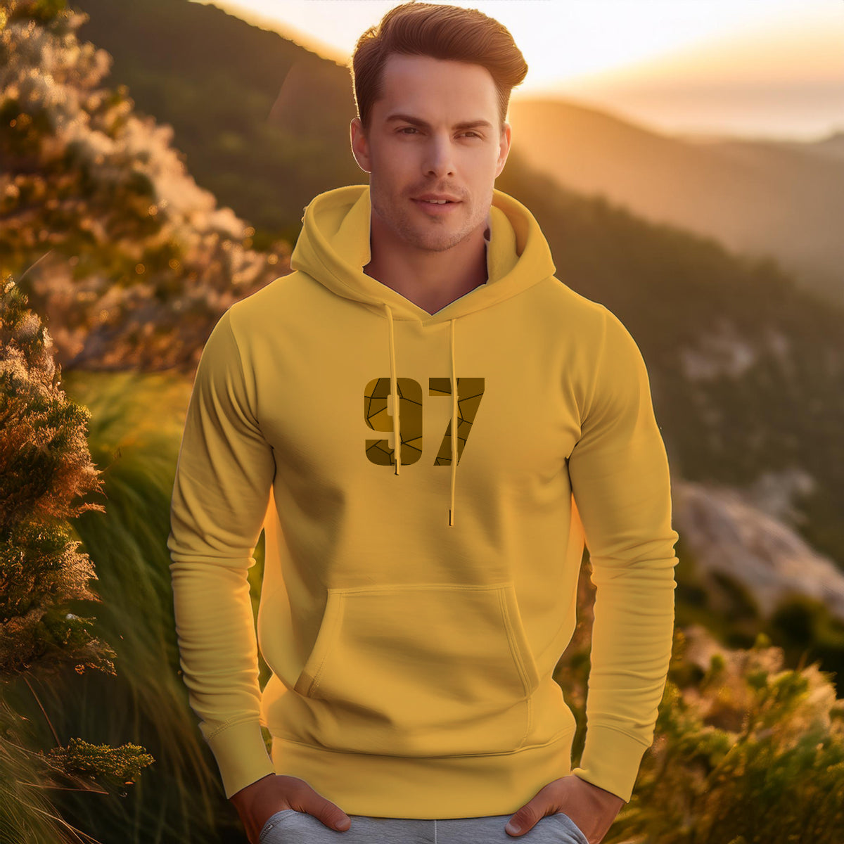 97 Number Unisex Hoodie | Personalized Number Hoodie for Men & Women
