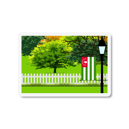 Abkhazia Trees and Street Lamp Magnets