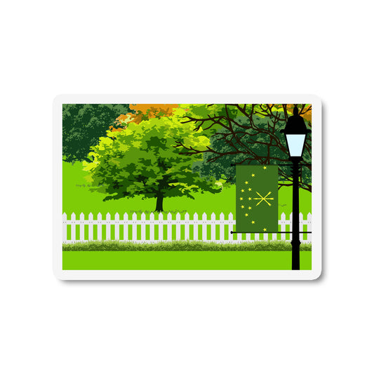 Adygea Trees and Street Lamp Magnets