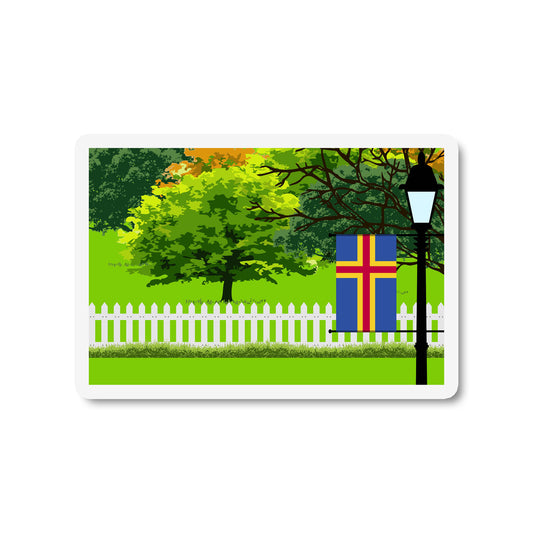 Aland Trees and Street Lamp Magnets