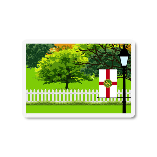 Alderney Trees and Street Lamp Magnets