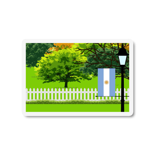 Argentina Trees and Street Lamp Magnets