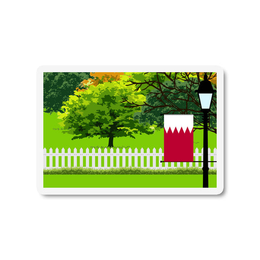 Bahrain Trees and Street Lamp Magnets