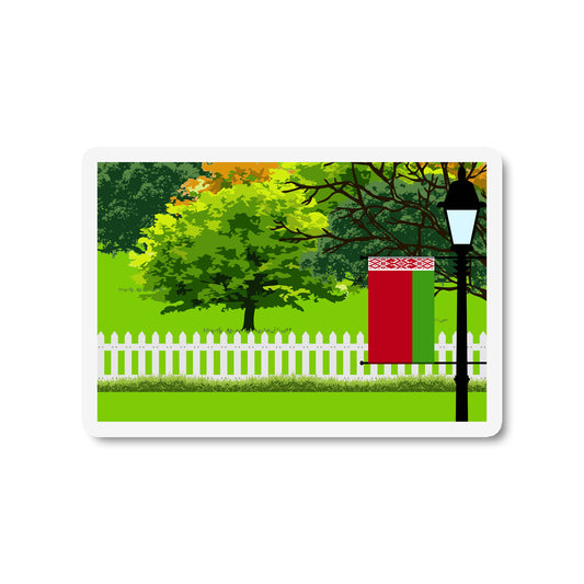 Belarus Trees and Street Lamp Magnets