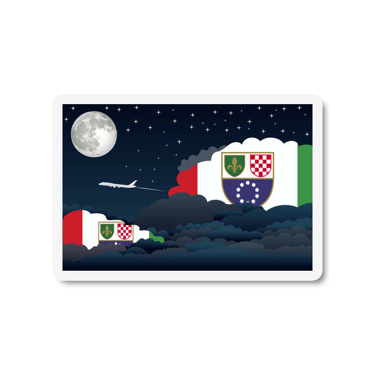 Bosnia and Herzegovina Federation of Night Clouds Magnets