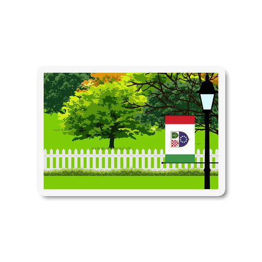 Bosnia and Herzegovina Federation of Trees and Street Lamp Magnets
