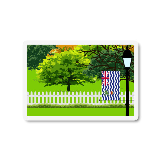 British Indian Ocean Territory Trees and Street Lamp Magnets