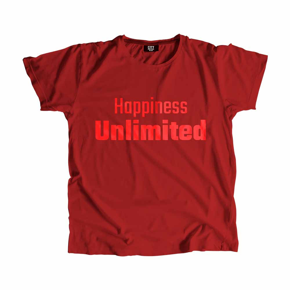Happiness Unlimited Men Unisex T-Shirt Quote Unisex T-Shirt