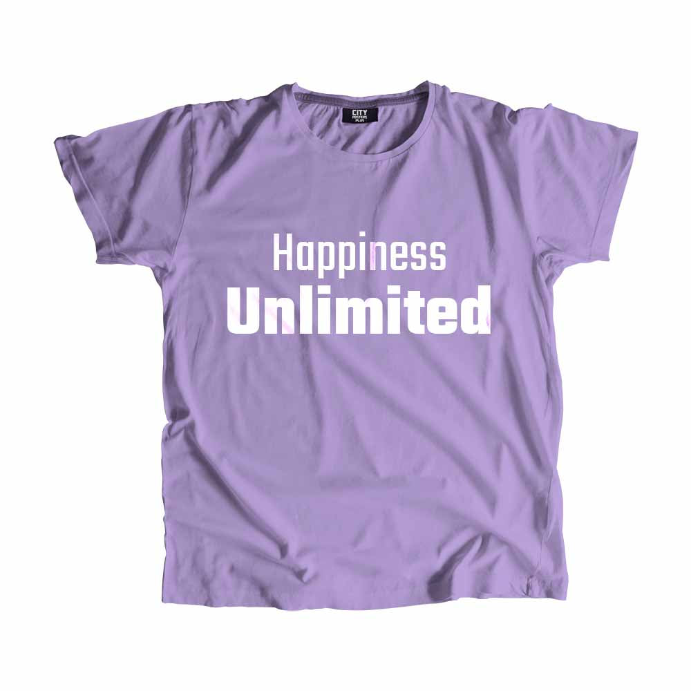 Happiness Unlimited Men Unisex T-Shirt Quote Unisex T-Shirt
