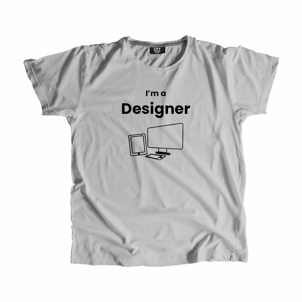 Designer Men Unisex T-Shirt (Melange Grey) Technology Unisex T-Shirt | City Posters Plus