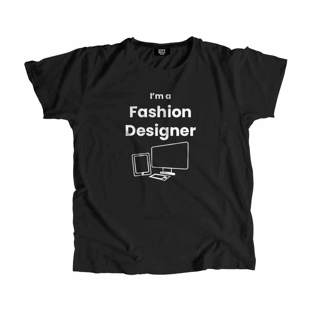 Fashion Designer Men Unisex T-Shirt (Black) Technology Unisex T-Shirt | City Posters Plus