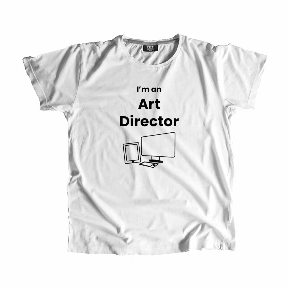 Art Director Men Unisex T-Shirt (White) Technology Unisex T-Shirt | City Posters Plus