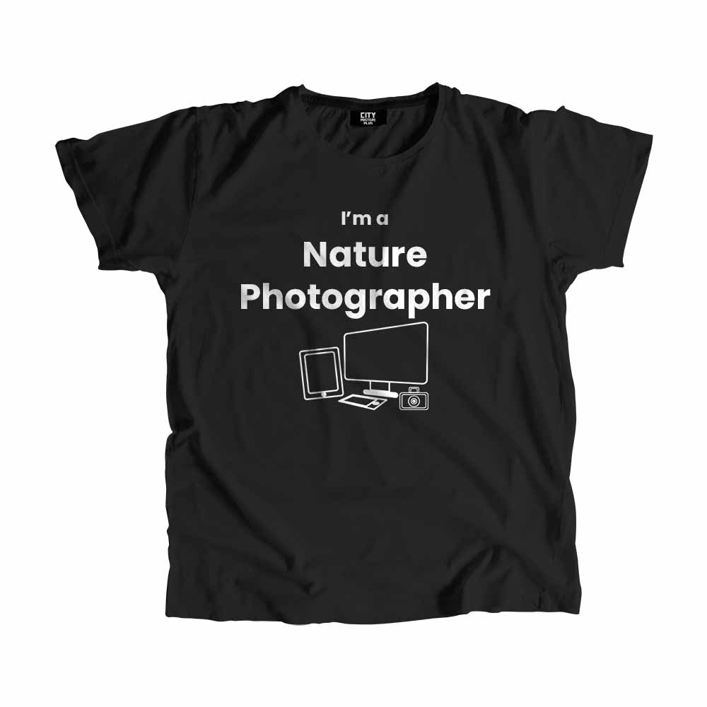 Nature Photographer Men Unisex T-Shirt (Black) Technology Unisex T-Shirt | City Posters Plus
