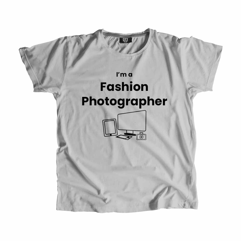 Fashion Photographer Men Unisex T-Shirt (Melange Grey) Technology Unisex T-Shirt | City Posters Plus