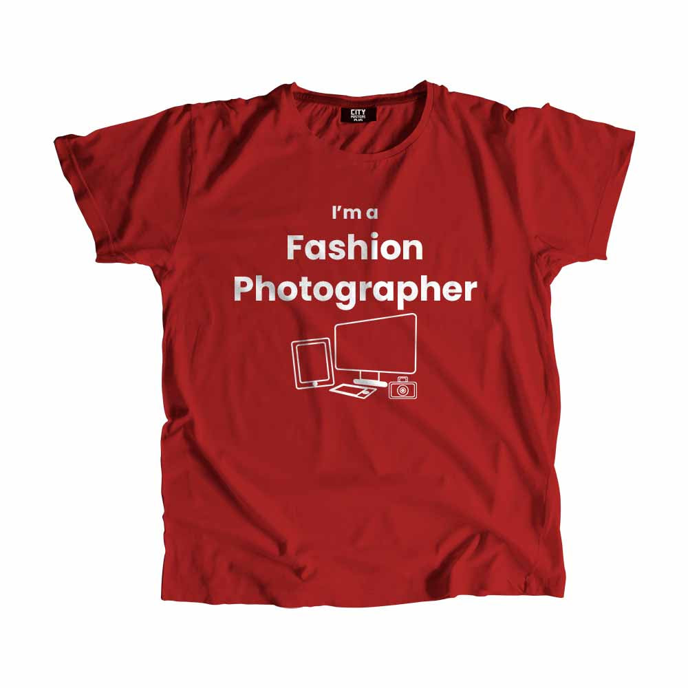 Fashion Photographer Men Unisex T-Shirt (Red) Technology Unisex T-Shirt | City Posters Plus