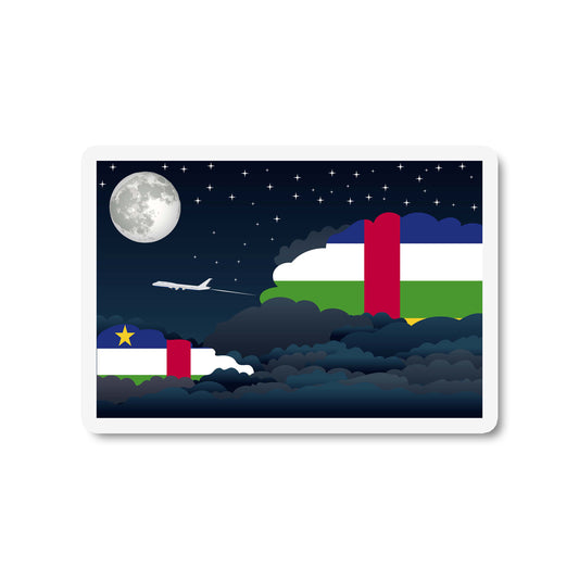 Central African Republic Night Clouds Magnets