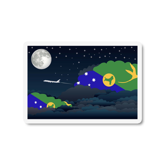 Christmas Island Night Clouds Magnets