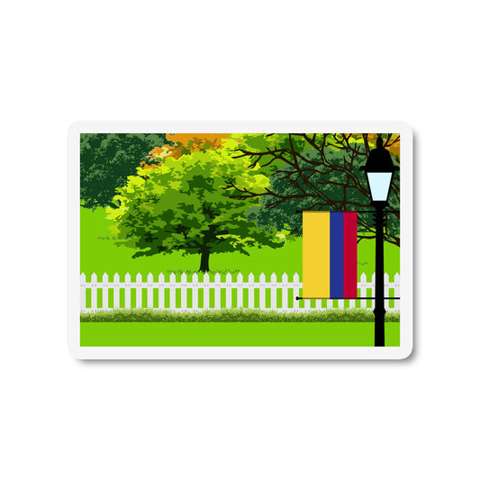 Colombia Trees and Street Lamp Magnets