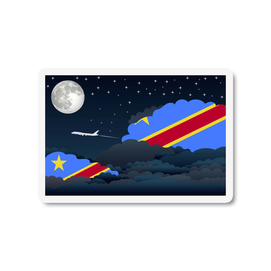 Congo Democratic Republic of the Night Clouds Magnets