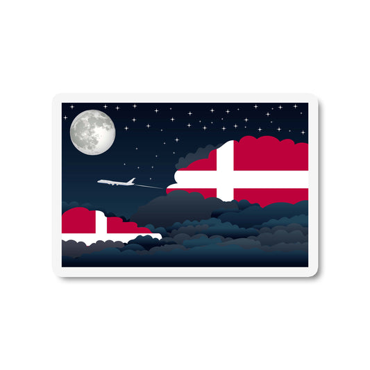 Denmark Night Clouds Magnets