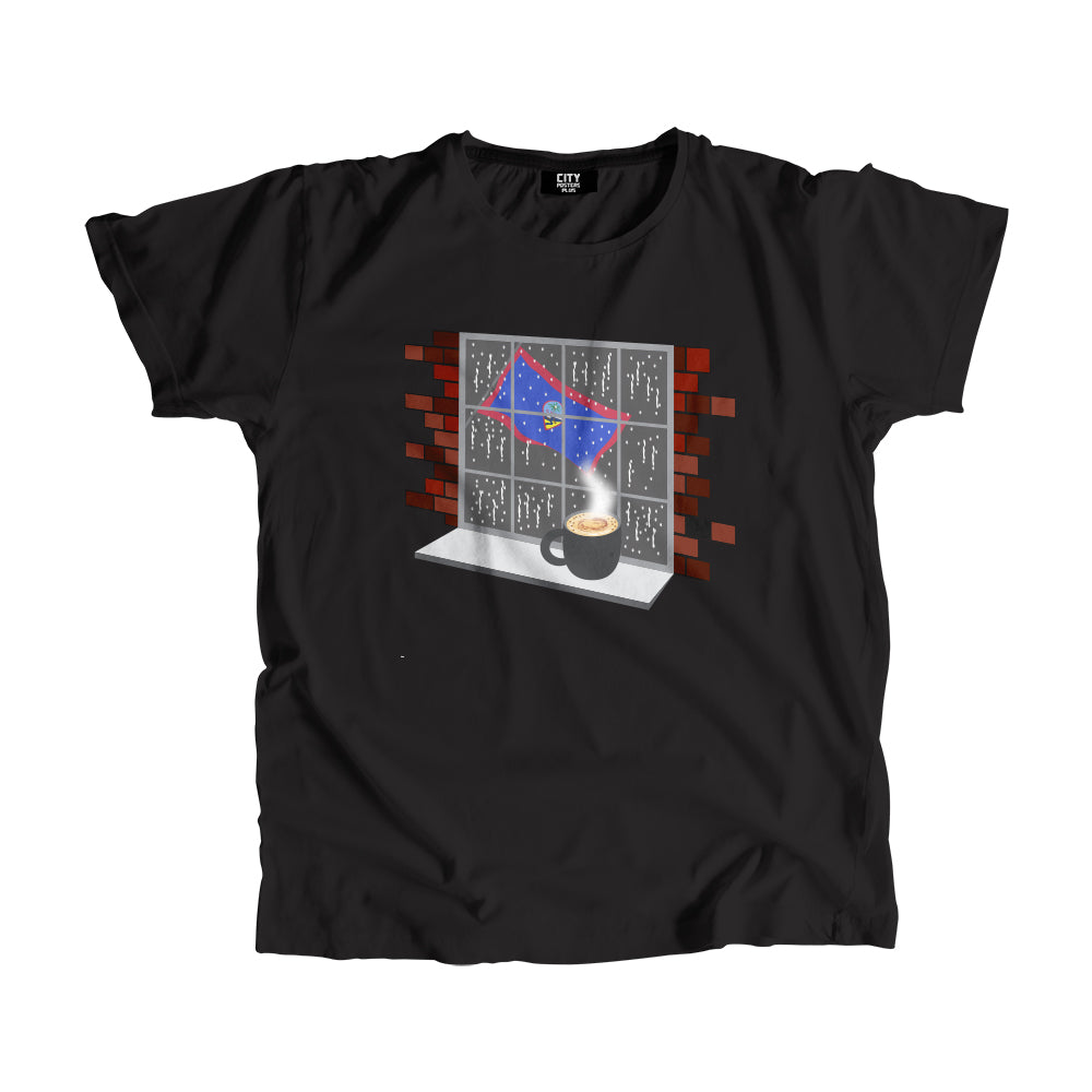 Guam Coffee Rain Men Unisex T-Shirt | Coffee Lover Graphic Tee